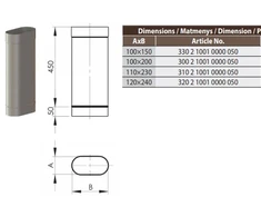 Vilpros Pramone SWO įdėklo segm. HeatUp NP 100x200, L-0.5m (H301 2 1001 0000 050)