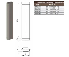 Vilpros Pramone SWO Įdėklo segm. NP 100x200, L-1.0m (300 2 1001 0000 100)