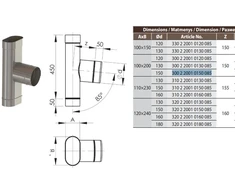 Vilpros Pramone SWO trišakis NP d.150/120x240 (320 2 2001 0150 085)