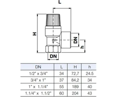 Watts Industries Apsauginis vožtuvas3/4" 1.5bar (10004730)