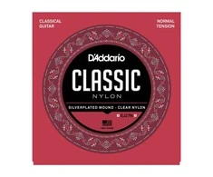 Stygos klasikinei gitarai D'ADDARIO NYLON, NORMAL TENSION EJ27N
