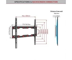 Laikiklis BARKAN ND300.B 29"-65" TV, fiksuotas, gipso kartono sienai