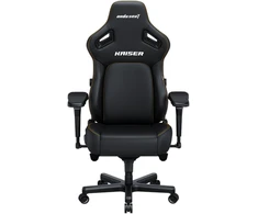Žaidimų kėdė AndaSeat Kaiser 4 XL, juodos spalvos, medžiaga: eko oda