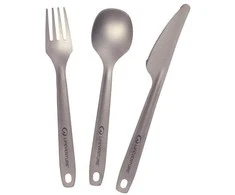 Įrankių rinkinys Lifeventure Titanium 3pcs Cutlery Set