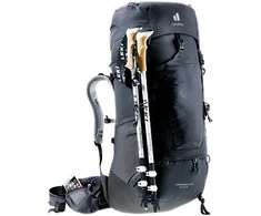 Deuter Aircontact Lite 45+10 SL moteriška žygio kuprinė Juodas