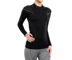 Mot. termo marškinėliai Brubeck Thermo Women's Sweatshirt - Juoda - M