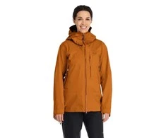 Moteriška striukė nuo lietaus Rab Firewall Jacket - S - Oranžinė