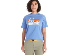 Moteriški marškinėliai Marmot Wm's Coastal Tee SS - Juoda - XL