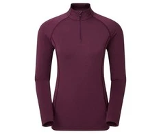 Moteriški termo marškinėliai Montane Fem Dart Thermo Zip Neck - Juoda - M