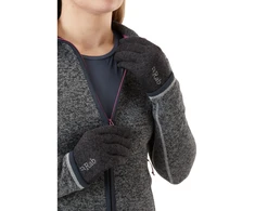 Moteriškos pirštinės Rab Quest Windstopper Gloves Wmns - M - Tamsiai pilka