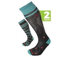 Moteriškos slidinėjimo kojinės Lorpen S2MWC Ski Mid Women 2 Pack - M (38-41) - Žydra