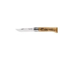 Peilis Opinel Nr.8 ąžuoline rankena su žuvimis