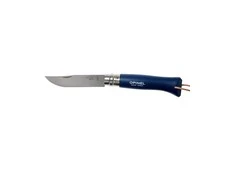 Opinel France Peilis su dirželiu Opinel Colorama 08 Inox Grab tamsiai mėlynas, su įdėklu