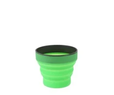 Suspaudžiamas puodelis Lifeventure Silicone Ellipse FlexiMug - Tamsiai pilka