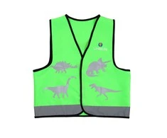 Šviesą atspindinti vaikiška liemenė LittleLife Hi Vis Žalias Dinosaur - S