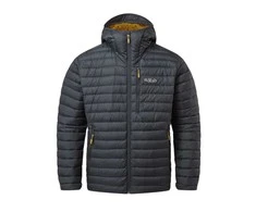 Vyriška pūkinė striukė Rab Microlight Alpine Jacket - XXL - Juoda/grafito (juodas/graphene),