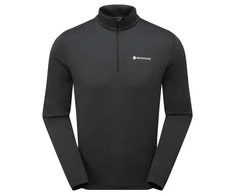 Vyriški termo marškinėliai Montane Dart XT Zip Neck - Juoda - XXL