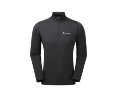 Vyriški termo marškinėliai Montane Dart Thermo Zip Neck - Juoda - M