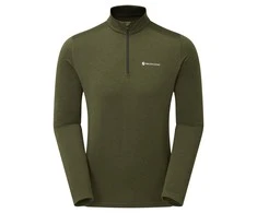 Vyriški termo marškinėliai Montane Dart Thermo Zip Neck - Juoda - M
