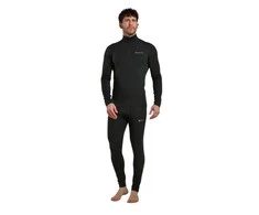 Vyriški termo marškinėliai Montane Malli LS Zip T Shirt - Juoda - S
