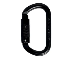 Čekija Singing Rock Steel Oval triple lock juodas plieno karabinas