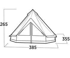 Danija Easy Camp Vaulen Tipi glamping palapinė