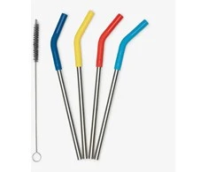 JAV Daugkartiniai šiaudeliai Klean Kanteen 8mm Straw 4-Pack