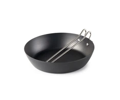 JAV GSI Carbon Steel Frypan 25 cm – anglinio plieno keptuvė su sulankstoma rankena