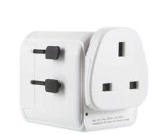 Jungtine Karalyste Kelioninis adapteris Lifeventure USB UK- World Travel Adapteris