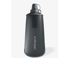 Gertuvė Lifestraw Peak Series Collapsible Squeeze bottle 1000 ml dark pilkas