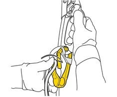 Petzl rollclip A triack lock karabinas su skriemuliu