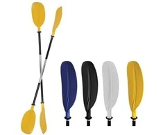 Runos Oceansouth irklai Kayak Asymmetric Fixed Shaft 2,17m (mėlyni) Irklai Oceansouth Kayak Asymmetric Fixed Shaft 2,17m