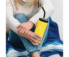 JAV Šiaudelis su dangteliu Klean Kanteen TKWide Straw Cap