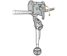 Petzl Trac Guide LT skridinys trosui
