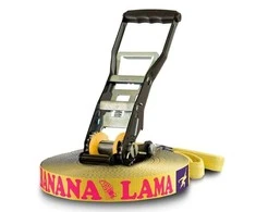 Vokietija Slackline Gibbon Banana Lama XL TreeWear rinkinys 25m/3,5cm