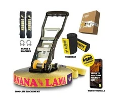Vokietija Slackline Gibbon Banana Lama XL TreeWear rinkinys 25m/3,5cm