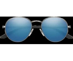 JAV Smith Prep R80 semtt dark ruthenium polarized mėlynas mirror akiniai