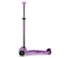Šveicarija Maxi Micro Deluxe Glow LED – šviečiantis triratukas paspirtukas, violetinis