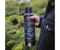 JAV Termosinė gertuvė Klean Kanteen Insulated Classic Loop Cap 592ml juodas camo