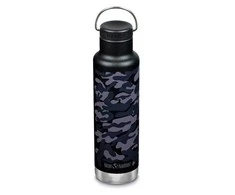 JAV Termosinė gertuvė Klean Kanteen Insulated Classic Loop Cap 592ml juodas camo