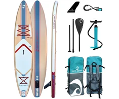 Vokietija Spinera SUP Suptour 12.0 pripučiama touring irklentė 366 × 76 × 15 cm su stiklo pluošto irklu