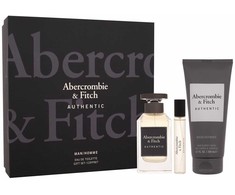 Abercrombie &amp; Fitch Authentic rinkinys vyrams (EDT, 100 ml + EDT, 15 ml + dušo želė, 200 ml)