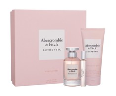Abercrombie &amp; Fitch Authentic rinkinys moterims (EDP, 100 ml + EDP, 15 ml + kūno losjonas, 200 ml)