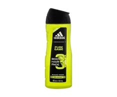 Adidas Pure Game Body Hair &amp; Face Dušo želė dušo gelis vyrams, 400 ml