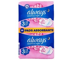 Higieniniai paketai ALWAYS Ultra Sensitive Night, 14 vnt.