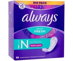 Higieniniai įklotai ALWAYS Normal Deo, 58 vnt.