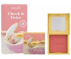 Benefit Shellie Blush Travel Exclusive skaistalai, 2 x 6 g