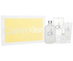Calvin Klein CK One rinkinys unisex (EDT, 200 ml + kūno losjonas, 200 ml + dušo želė, 100 ml + EDT, 15 ml)