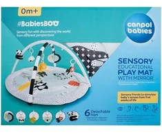 Canpolbabies CANPOL 68/092 Sensorinis mokomasis kilimėlis su veidrodžiu BabiesBoo