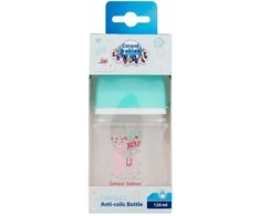 Canpolbabies CANPOL 35/220 EasyStart Exotic 120ml buteliukas nuo dieglių plačios burnos žalias